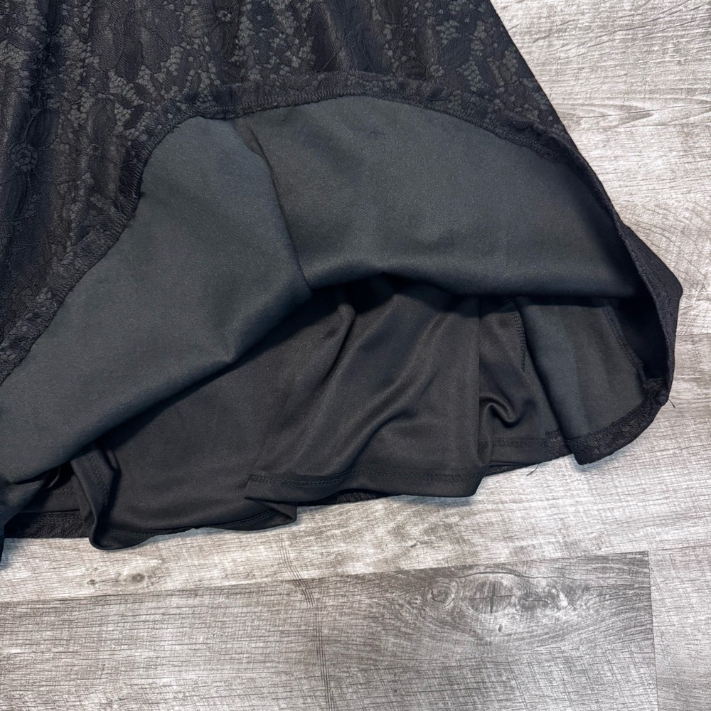 Lulu's Way with Words Black Lace Skater Dress NWT Womens Sz. S - Picture 8 of 13